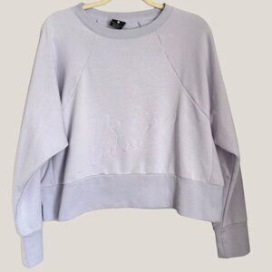 Women's Cropped Nike Dri-FIT Get Fit Lux Crew Sweatshirt Crewneck, Large